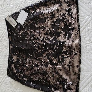 1 STATE SEQUIN SHIRT TWO TONE